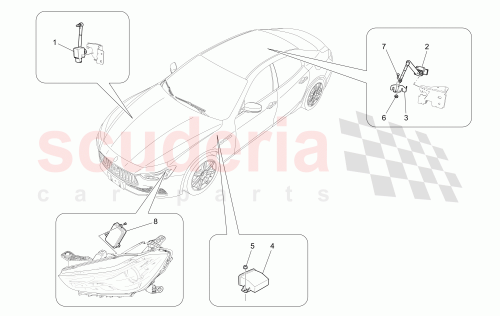 670004307 Maserati Ghibli HEADLIGHT ECU