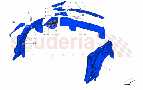 Part Diagram for Maserati 673016717