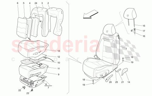 Part Diagram for Maserati 953180829