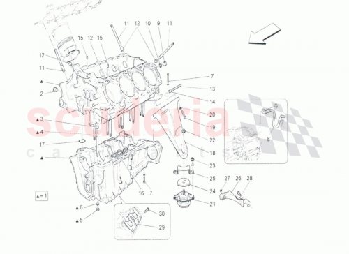 226572 Engine Mounting for Maserati GranCabrio, GranTurismo & more