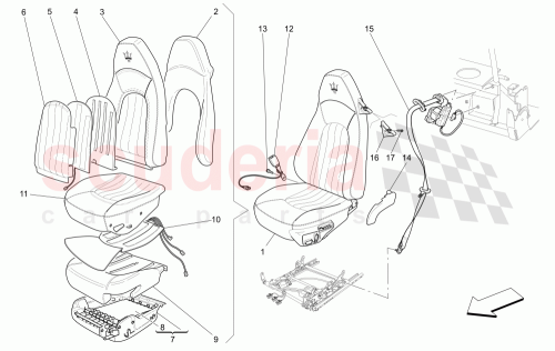 Part Diagram for Maserati 980138100