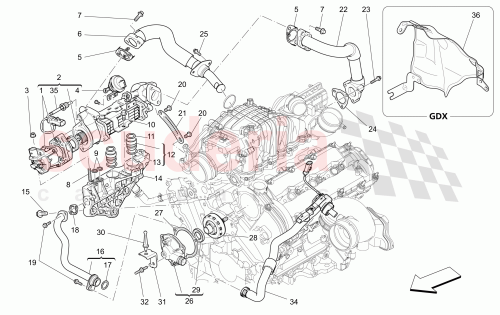 Part Diagram for Maserati 46328280
