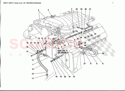 Part Diagram for Maserati 19300485
