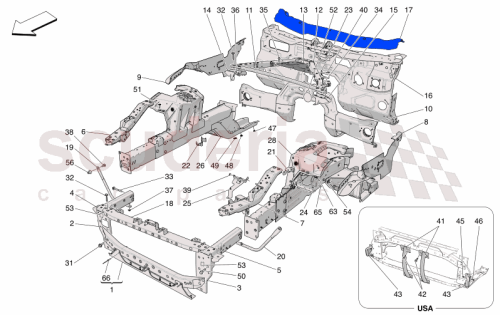 Part Diagram for Maserati 675002304