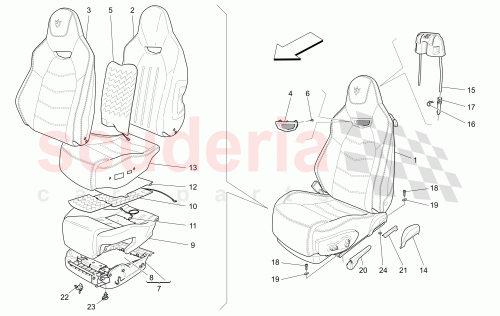 Part Diagram for Maserati 980145452