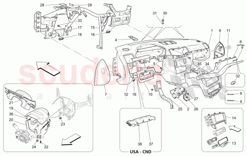 Part Diagram for Maserati 84317828