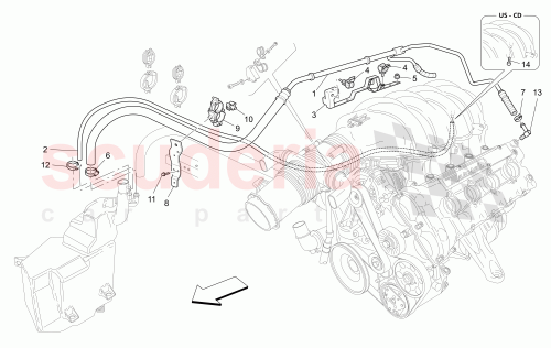 Part Diagram for Maserati 208646