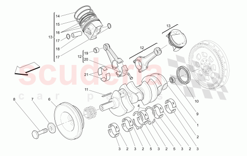 Part Diagram for Maserati 182971