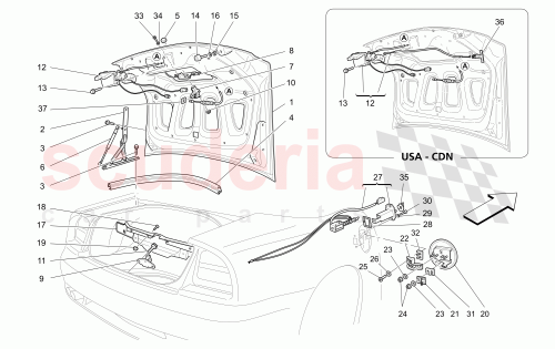 Part Diagram for Maserati 66071100