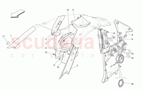 Part Diagram for Maserati 89373349
