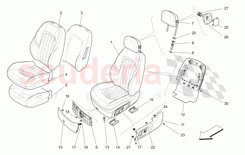Part Diagram for Maserati 670085122