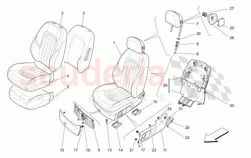 Part Diagram for Maserati 670097906