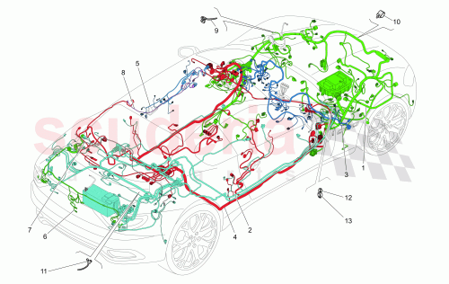 Part Diagram for Maserati 341119