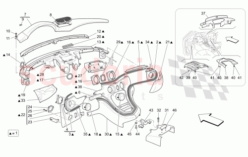 Part Diagram for Maserati 11620724