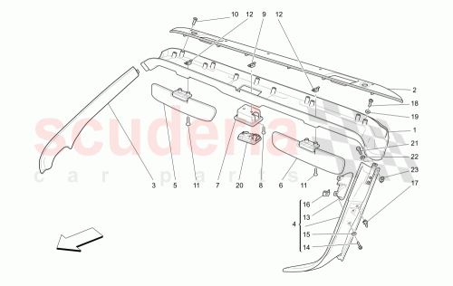 Part Diagram for Maserati 66736019