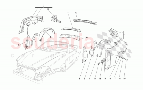 Part Diagram for Maserati 980001040