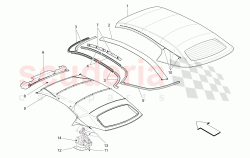 Part Diagram for Maserati 83488800