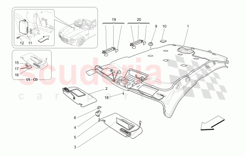 Part Diagram for Maserati 66516031