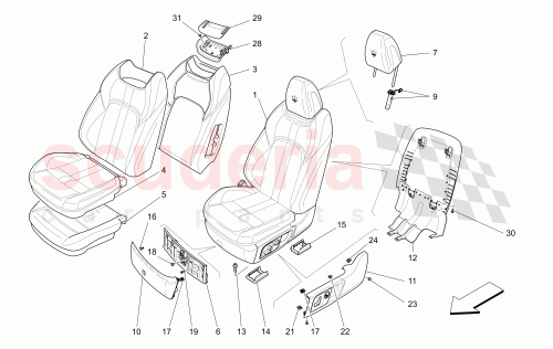 Part Diagram for Maserati 673006293