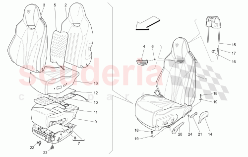 Part Diagram for Maserati 959710400