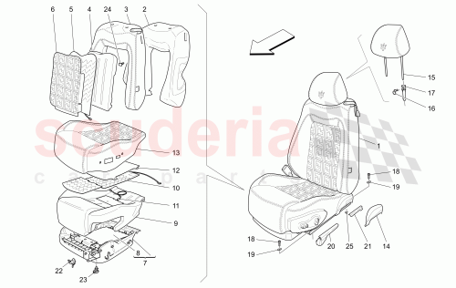 Part Diagram for Maserati 84767048
