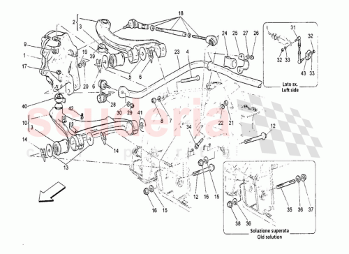 Part Diagram for Maserati 222203