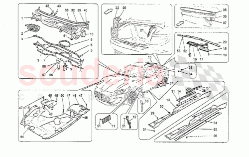 Part Diagram for Maserati 980145035