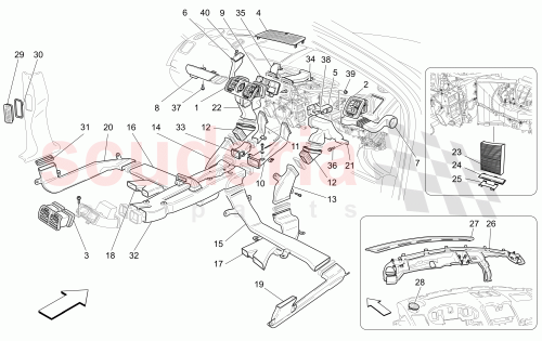 Part Diagram for Maserati 66525100