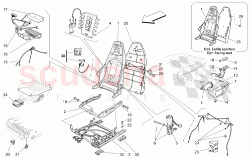Part Diagram for Maserati 980138108