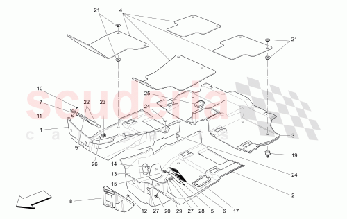 Part Diagram for Maserati 670084299