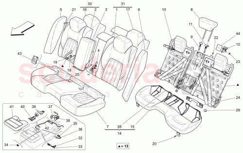 Part Diagram for Maserati 673003157