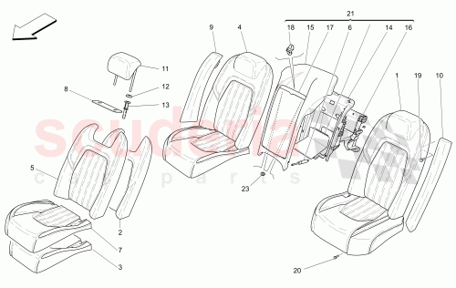 Part Diagram for Maserati 673003235