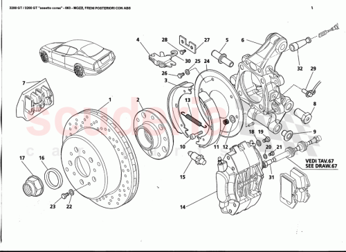 Part Diagram for Maserati 383800105