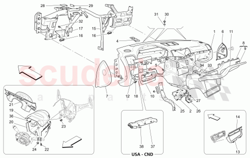 Part Diagram for Maserati 89332348