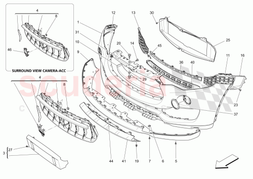 Part Diagram for Maserati 670065525