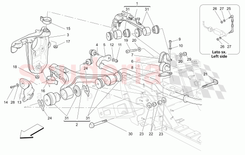 Part Diagram for Maserati 208315