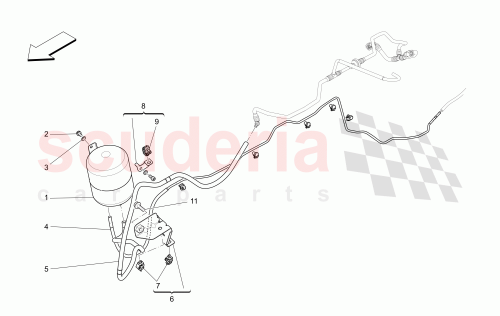 Part Diagram for Maserati 670034606