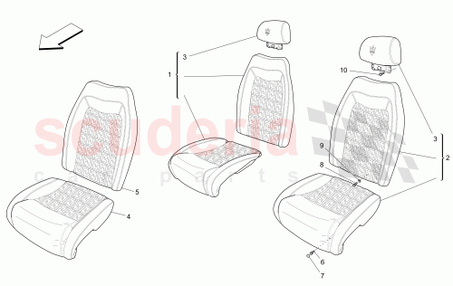 Part Diagram for Maserati 980145436