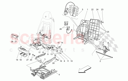 Part Diagram for Maserati 66328800