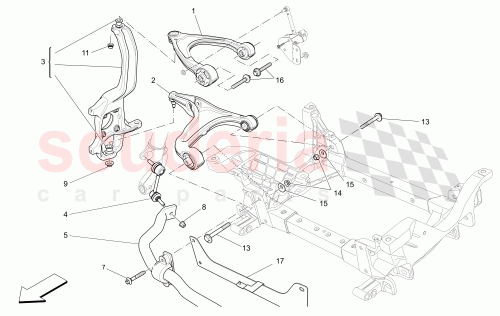 Part Diagram for Maserati 670032003