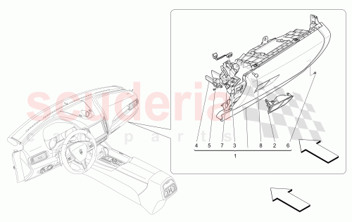 Part Diagram for Maserati 673008101