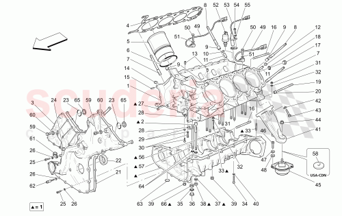 Part Diagram for Maserati 736032040