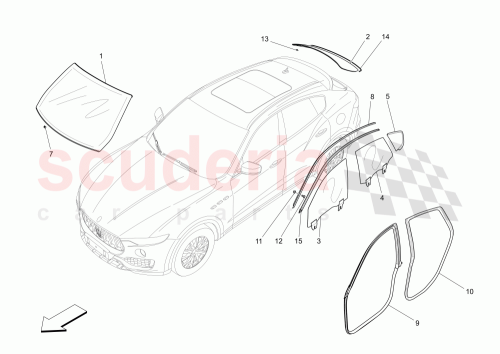 Part Diagram for Maserati 670036864