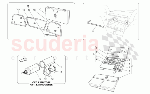 Part Diagram for Maserati 66737400