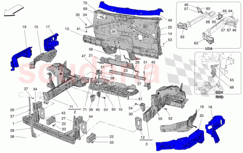 Part Diagram for Maserati 670213823
