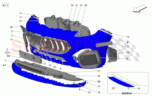 Part Diagram for Maserati 670167501