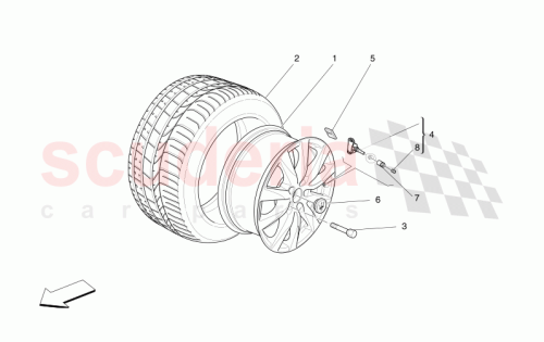 Part Diagram for Maserati 980161164