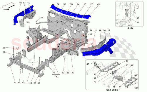 Part Diagram for Maserati 675001542