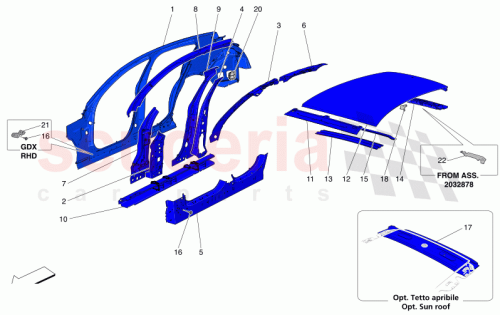 Part Diagram for Maserati 673014205