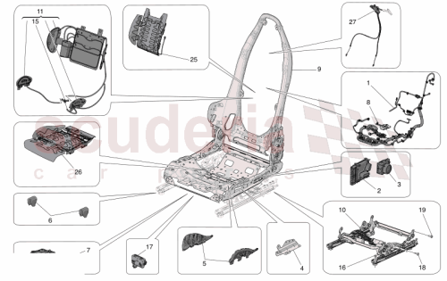 Part Diagram for Maserati 673016827